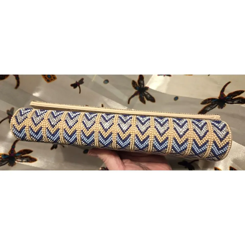 Starlet Evening Beaded Envelope Clutch/Crossbody